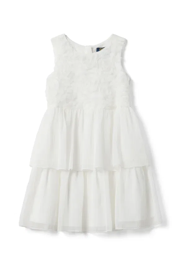 Платье с цветочной аппликацией Regular fit Ovs, Optical White, белый
