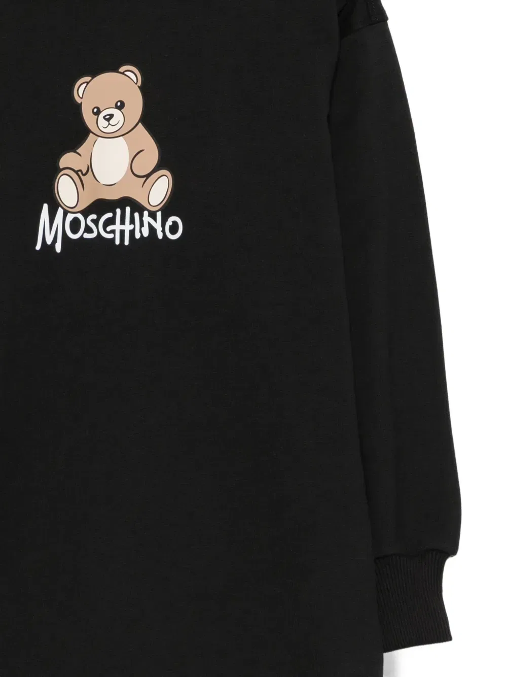 Платье с логотипом Moschino Kids, черный — фото 3