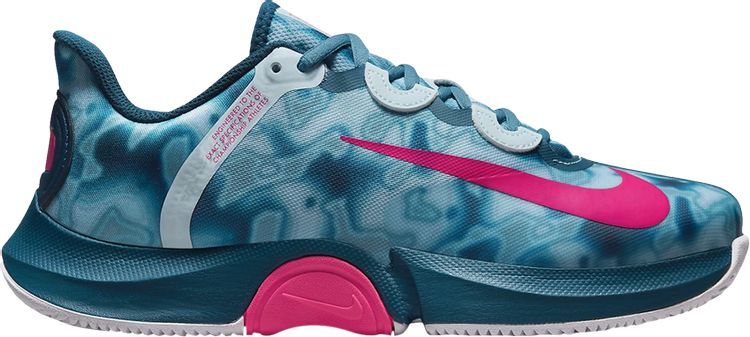 Кроссовки Nike Naomi Osaka x Wmns NikeCourt Air Zoom GP Turbo 'Glacier Blue Marble', синий - фото