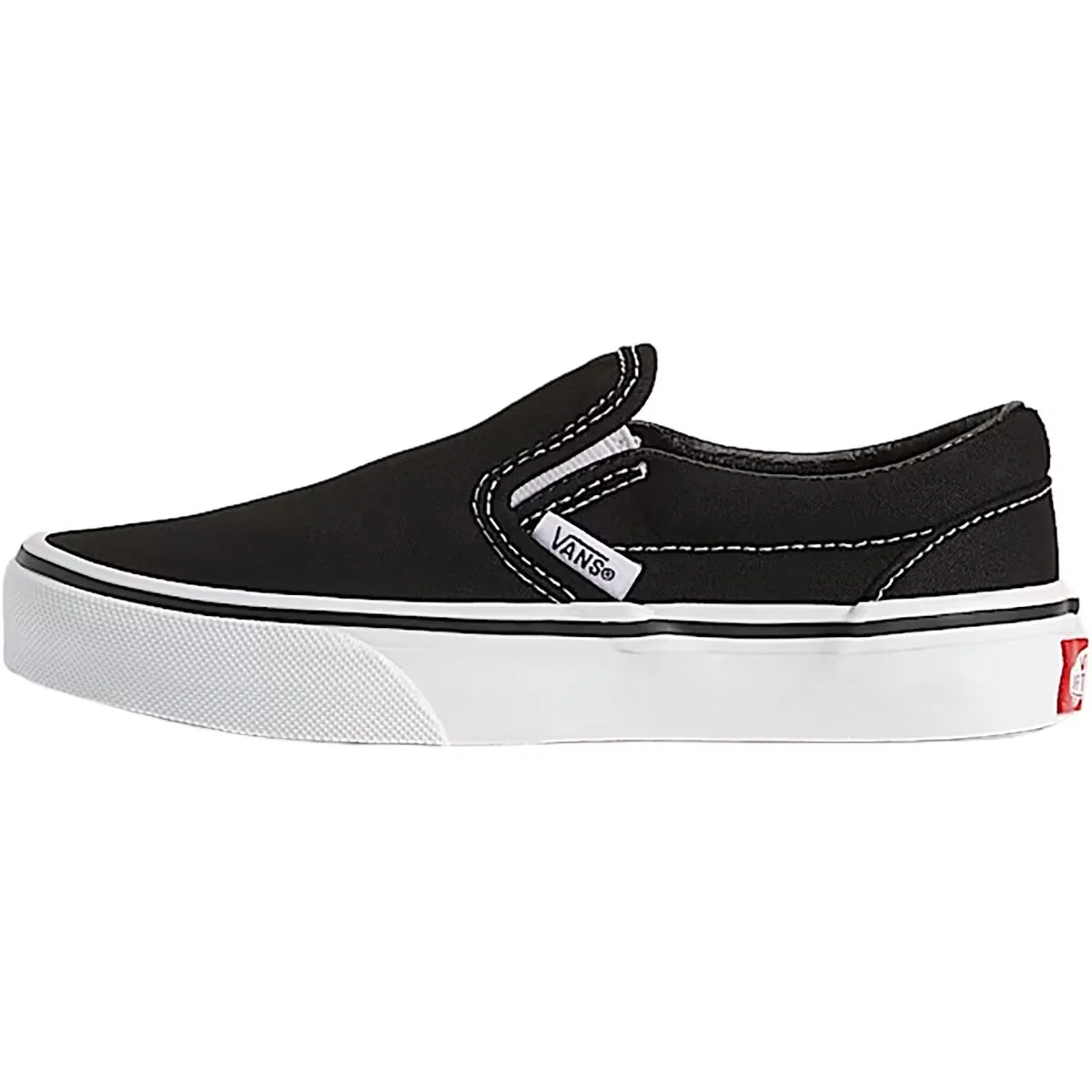 Детские кеды-слипоны с принтом Classic Slip-On Skate Shoe Vans, Black/True White