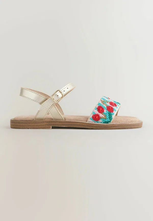 Сандалии с пайетками Regular fit beaded sandals Next, Multi Cherry — фото 4