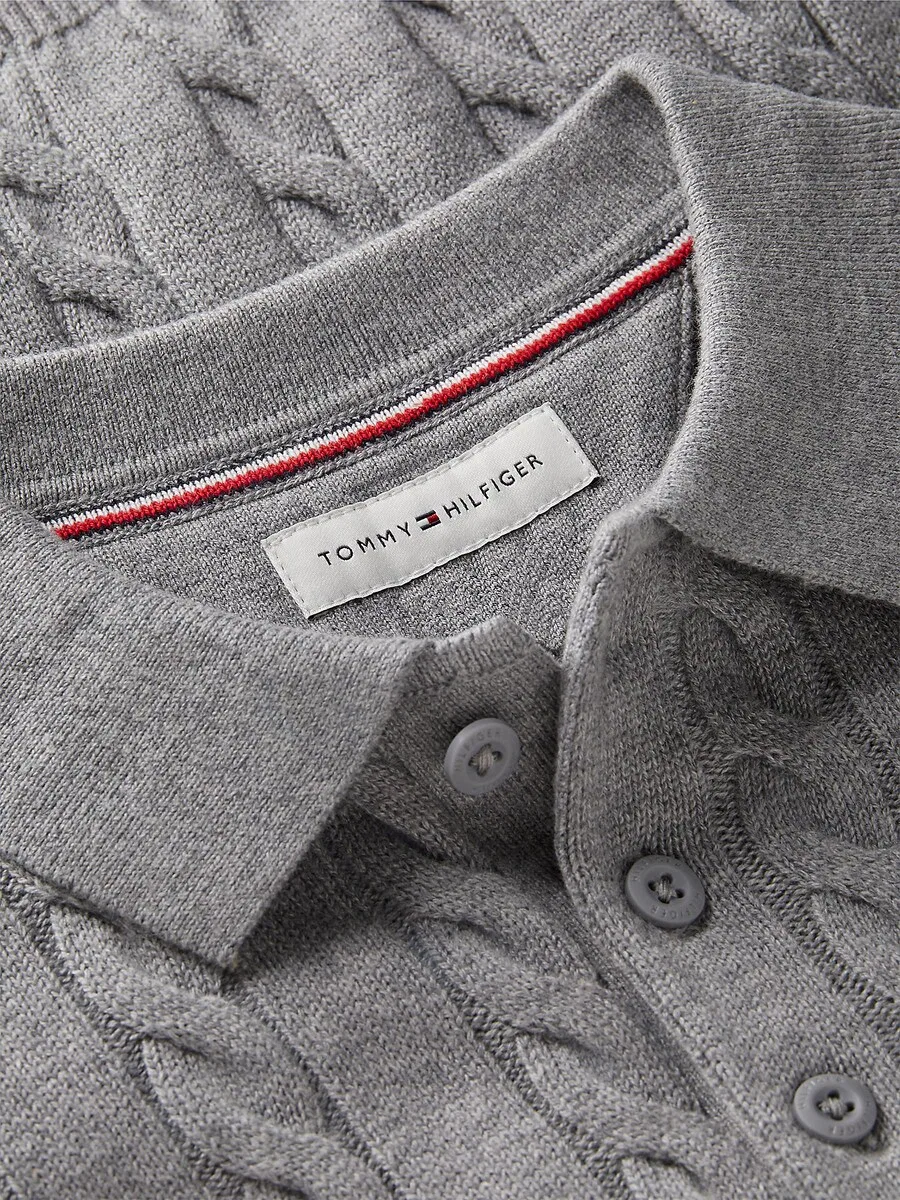 Свитер TOMMY HILFIGER серого цвета — фото 4