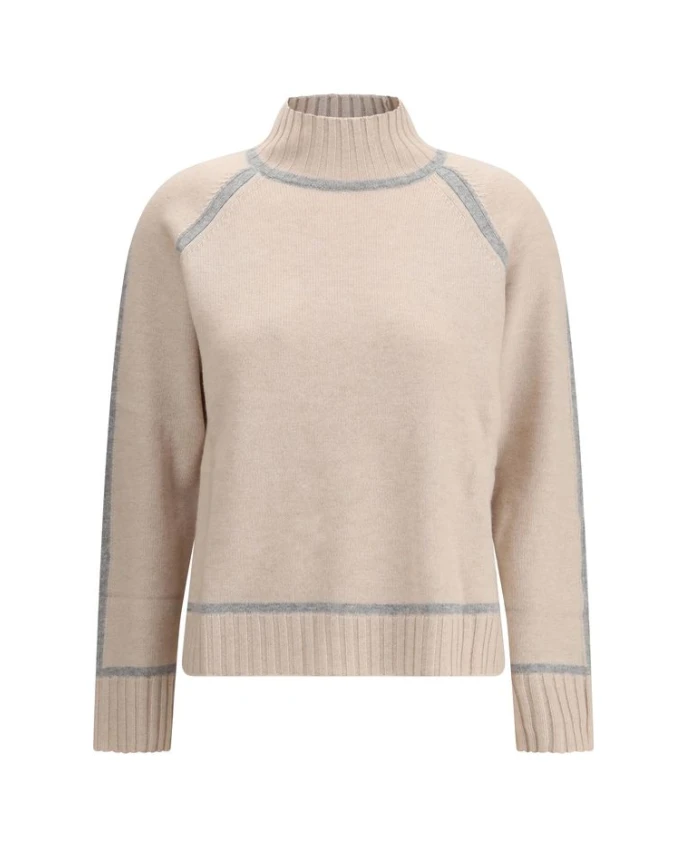 

Свитер с высоким воротником «Пескара» Max Mara, бежевый