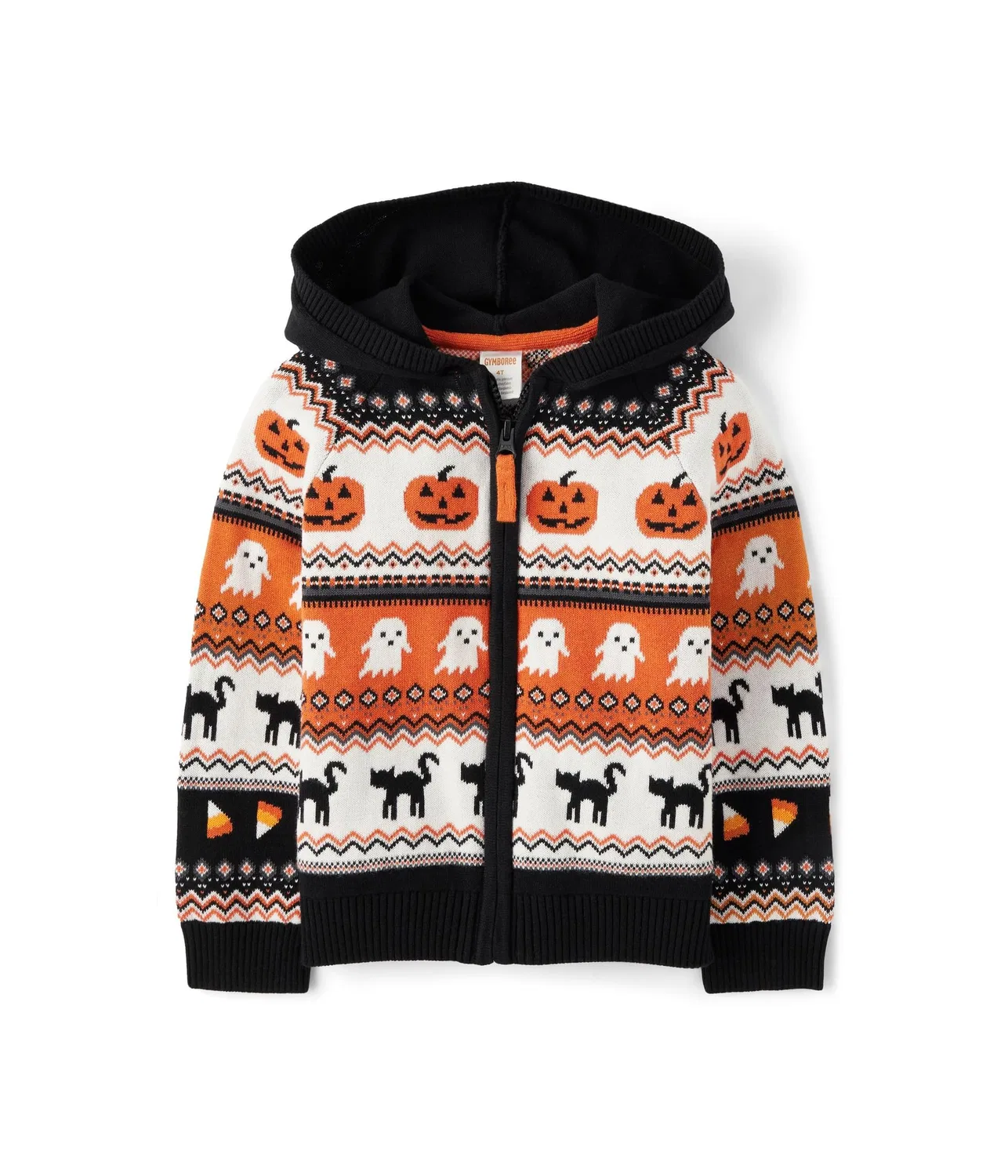 Толстовка на молнии (для младенцев/малышей/детей постарше) Gymboree, Spooky Fairisle