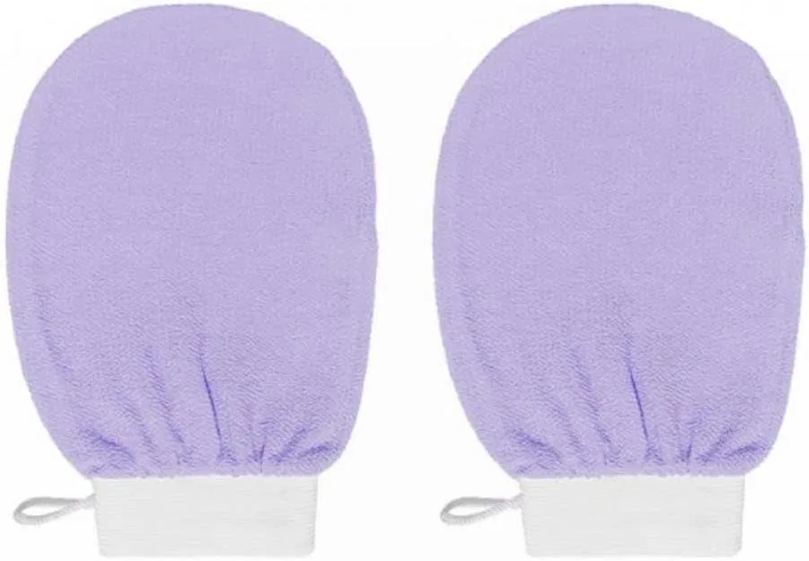Эксфолирующая перчатка для тела, 2 шт., Light Purple Generisch