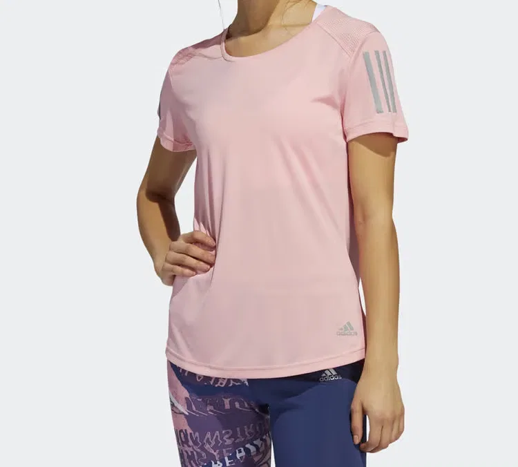Футболка спортивная с коротким рукавом Own The Run Adidas, розовый — фото 2