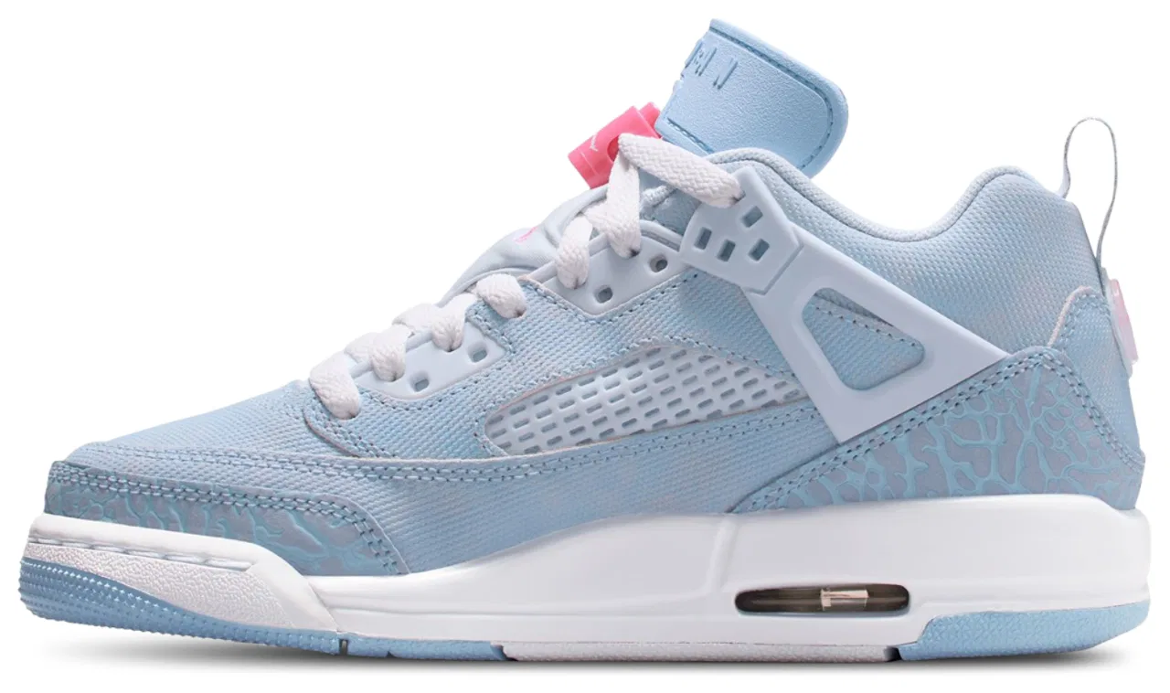 Кроссовки для девочек Spizike Low Jordan, цвет Pink Glow/White/Cobalt Bliss — фото 2