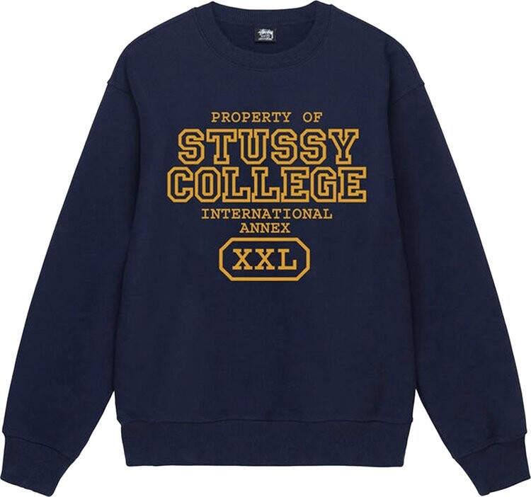 Толстовка Stussy Property Of Crew 'Navy', синий — фото 2