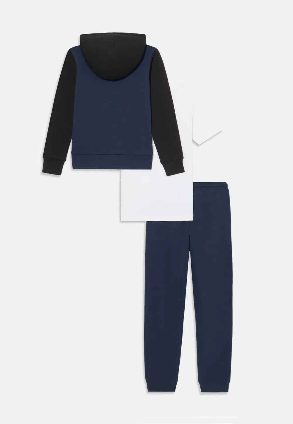 Комплект Jjkai с капюшоном на молнии - толстовка на молнии Jack & Jones Junior, Navy/White — фото 2