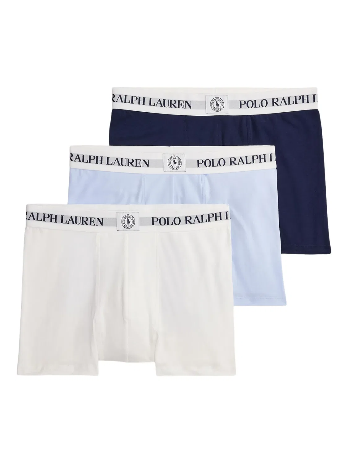 Боксеры с логотипом (упаковка из трех штук) Polo Ralph Lauren, белый