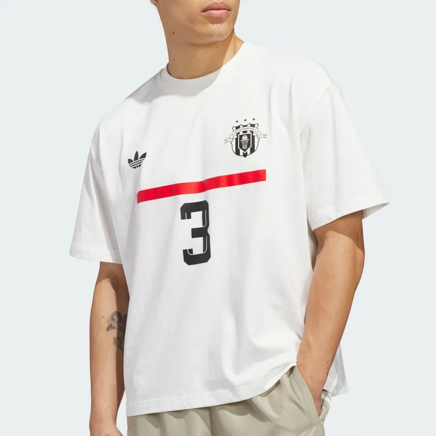 Футболка с принтом Jabbar GFX adidas Originals, Белый — фото 4