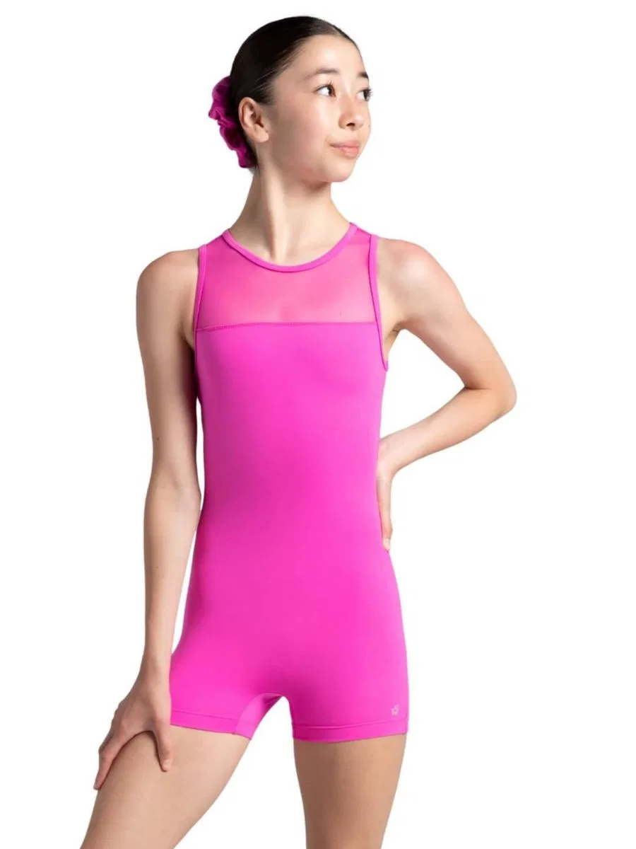 Купальник для танцев с принтом Future Star Rainbow Star Capezio, Neon Pink