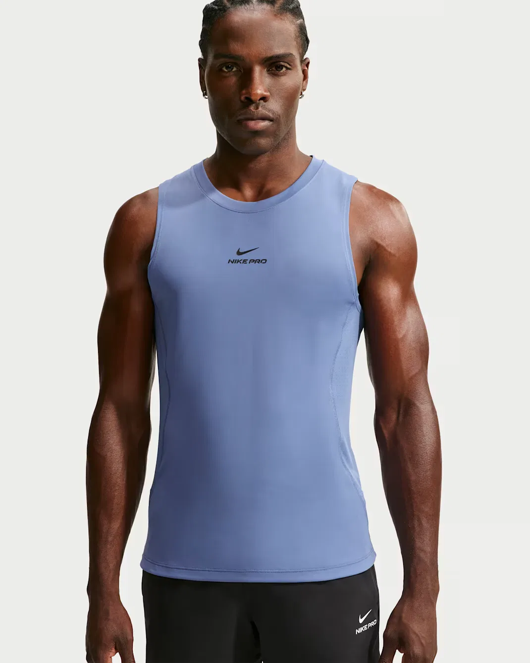 Мужская тренировочная майка Dri-FIT Nike Pro, Indigo Storm/Black