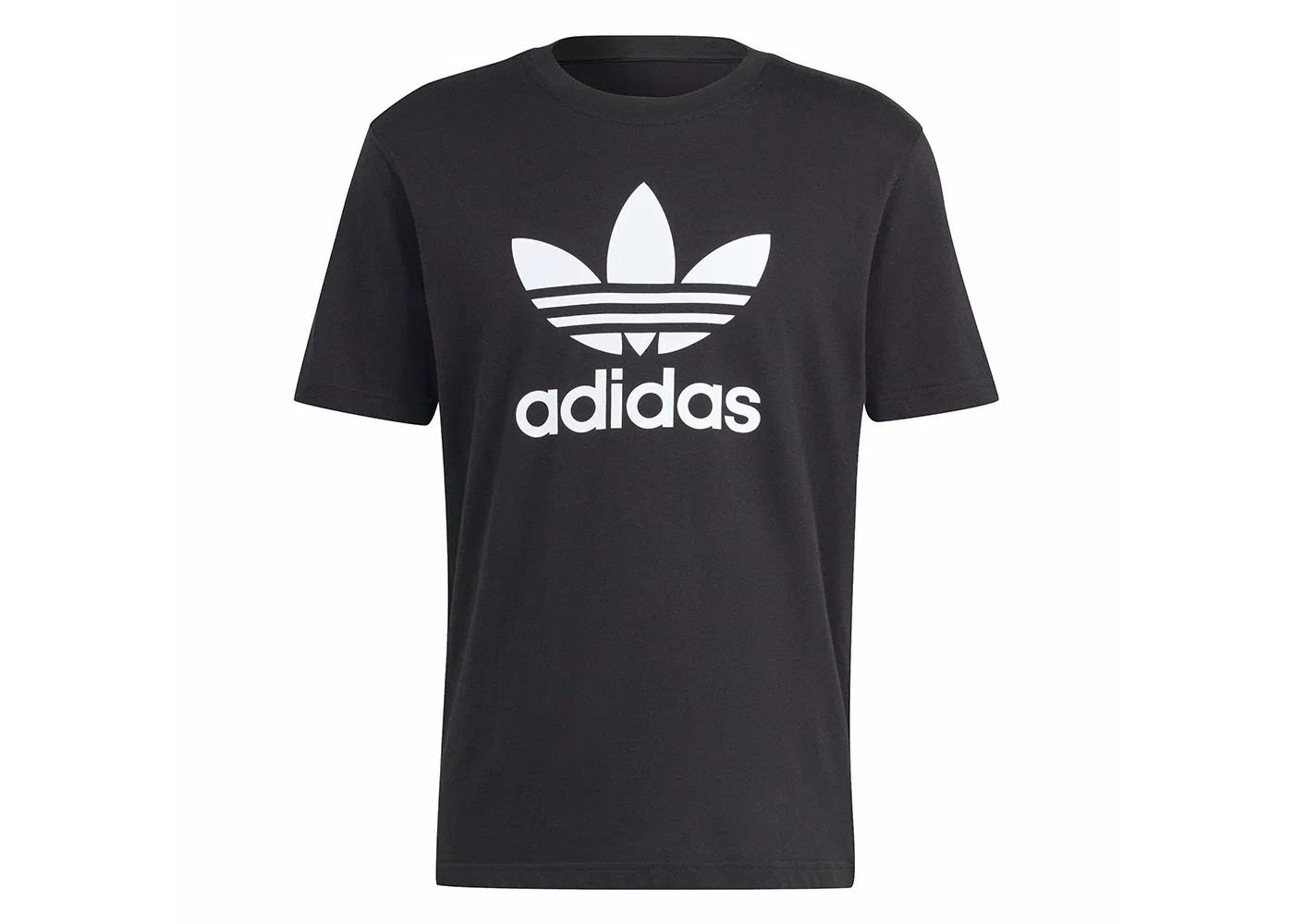 Мужская футболка с принтом Adidas Adicolor Trefoil Tee, Black