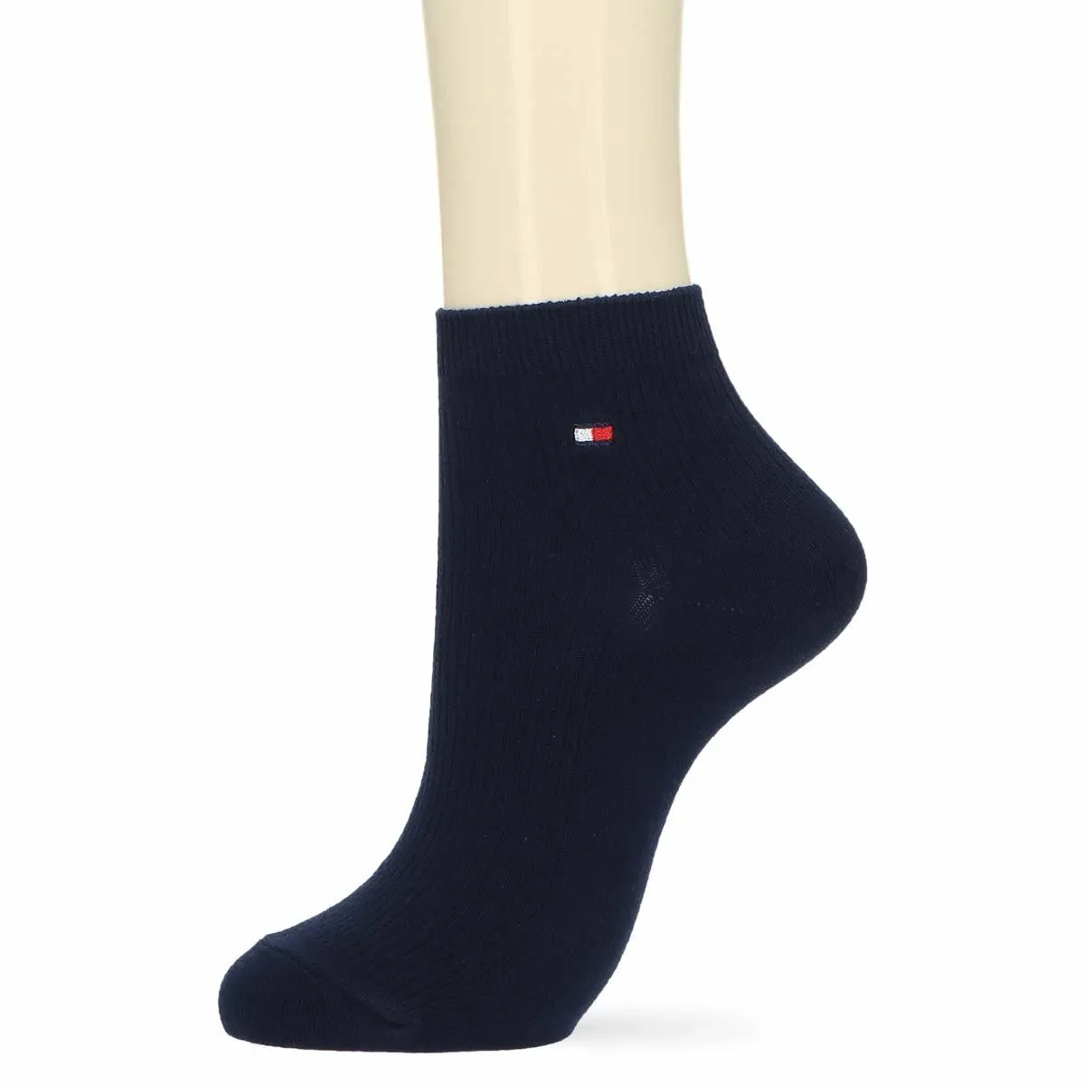 Школьные носки [длина 10 см] с вышивкой в одну точку, короткие носки. Tommy Hilfiger, 69. Navy