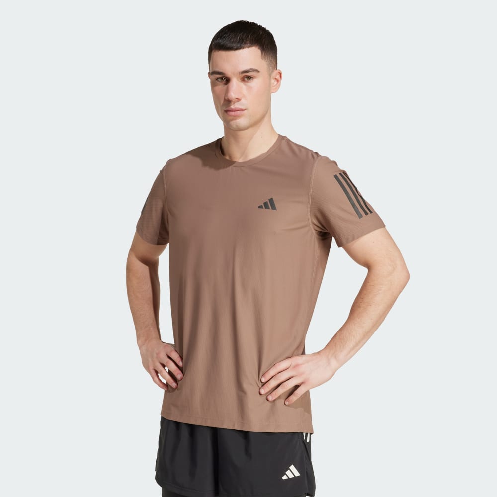 

Спортивная футболка Adidas Own the Run Tee, цвет Trace Brown