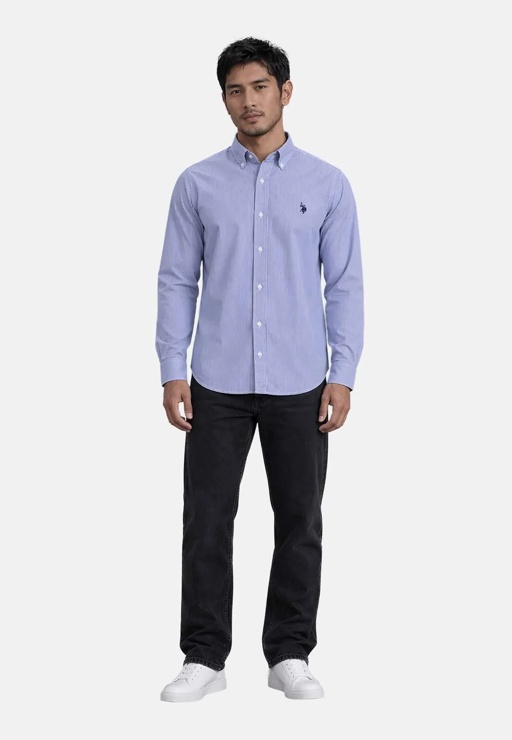 Мужская рубашка Button-Down U.S. Polo Assn., Blue — фото 3