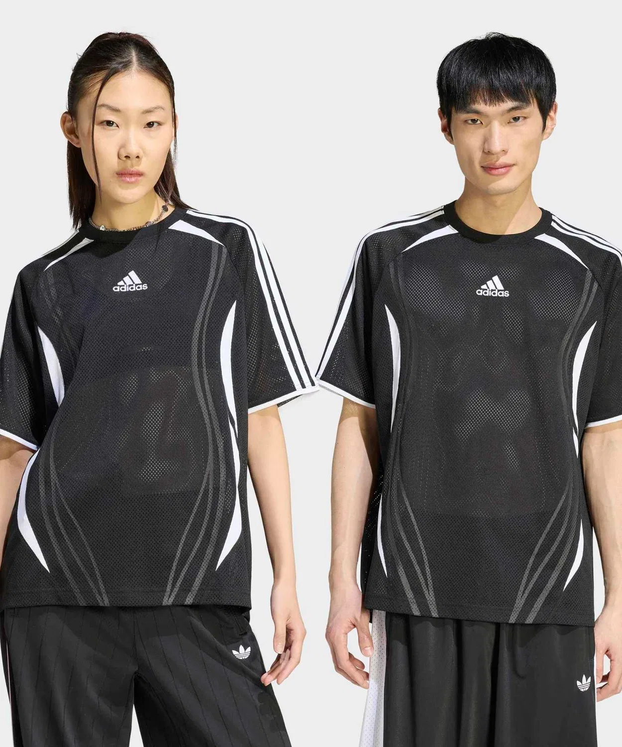 Мужская футболка с принтом Team Geist Mesh Jersey Adidas, Черный