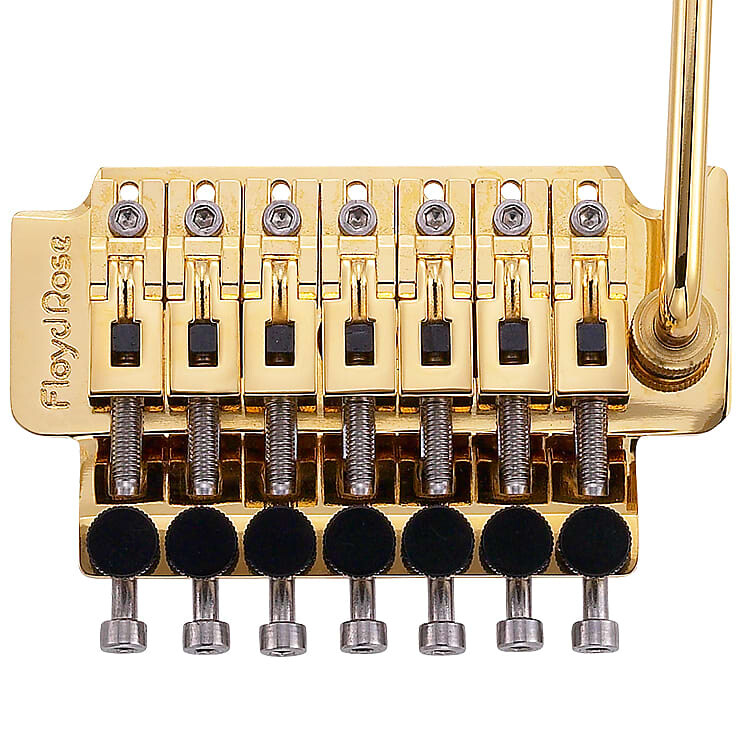 

Оригинальная 7-струнная тремоло-система серии Hot Rod - золото Floyd Rose 7-String Hot Rod Series