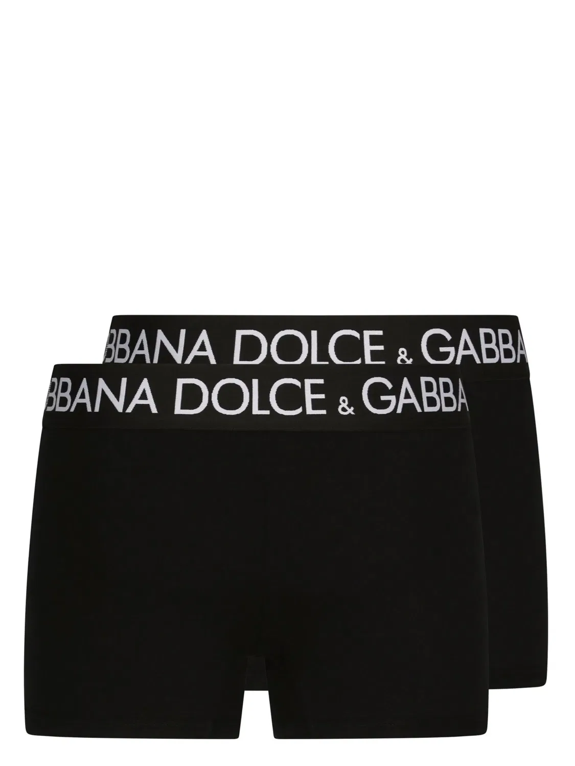 Dolce & Gabbana Боксеры черные, набор из двух с логотипом — фото 3