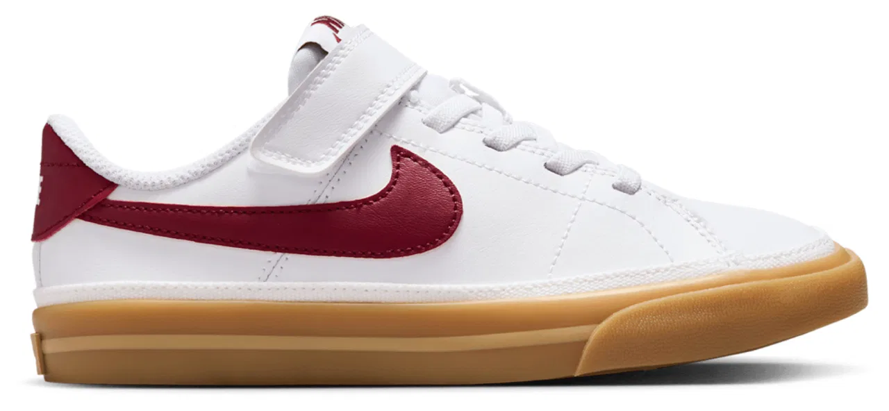 Кроссовки для мальчиков Court Legacy Nike, цвет White/Team Red/Gum Yellow