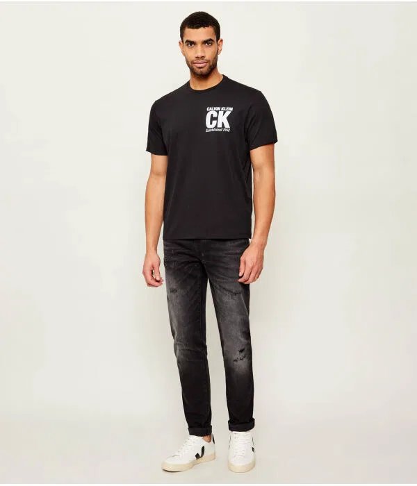 Мужская футболка с принтом Corner Graphic Calvin Klein, черный — фото 2
