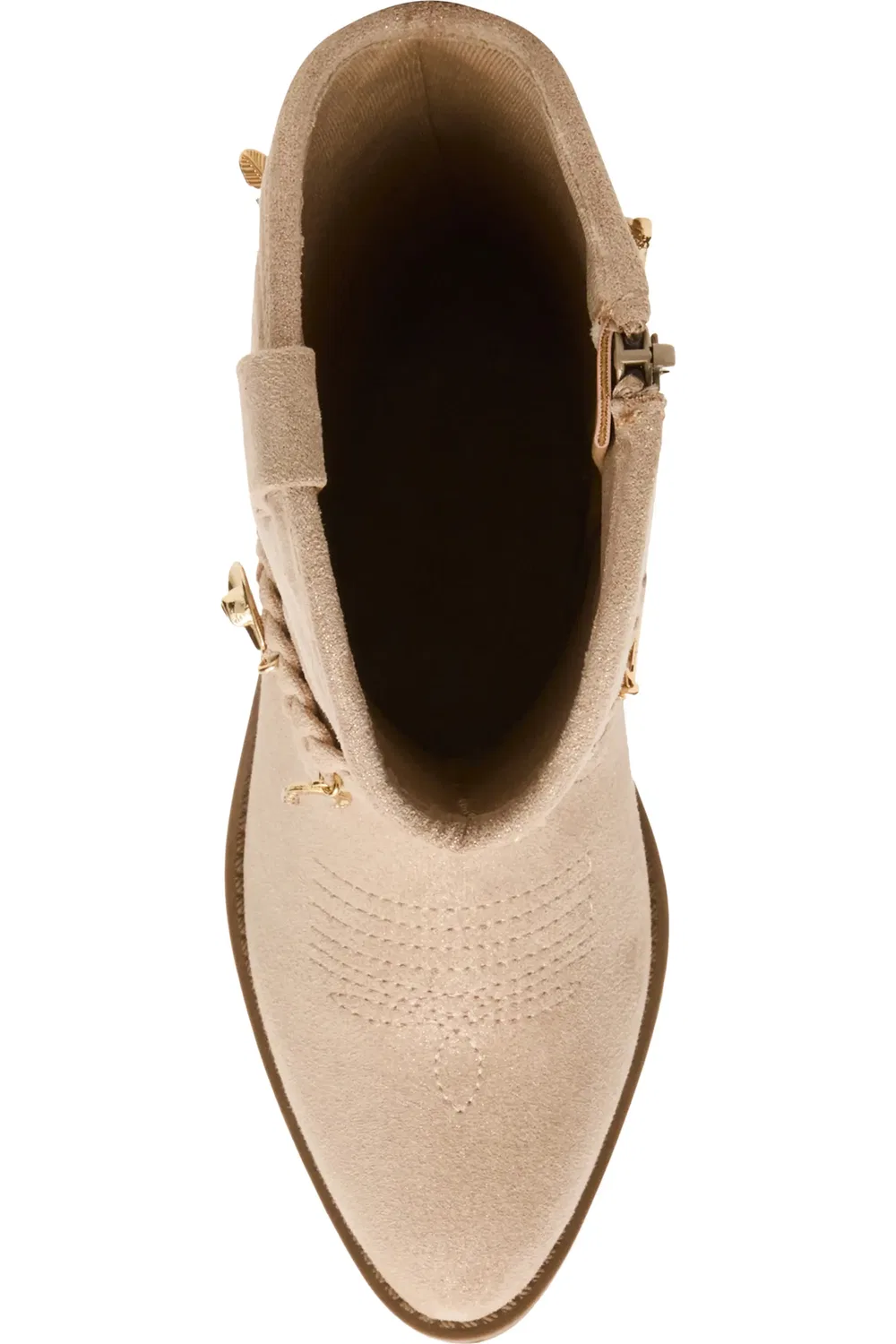 Сапоги детские ковбойские с плетеным ремешком Jleana Steve Madden, Sand — фото 4