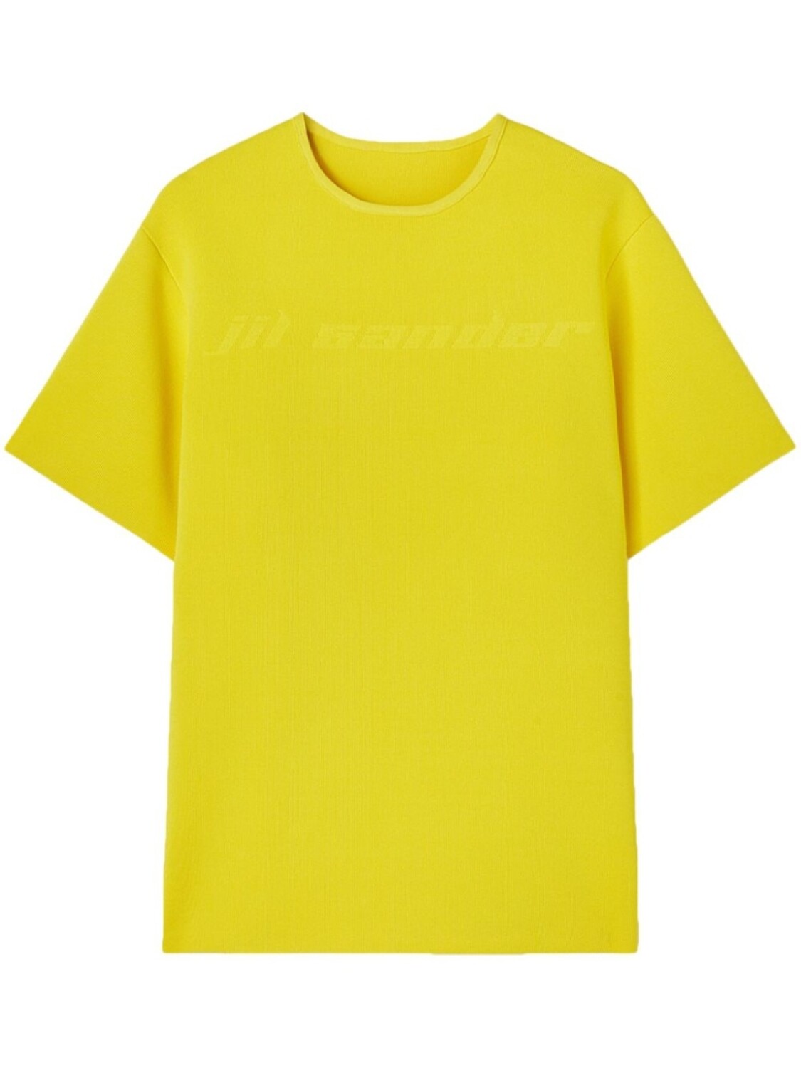 

Jil Sander топ с короткими рукавами и тисненым логотипом, желтый