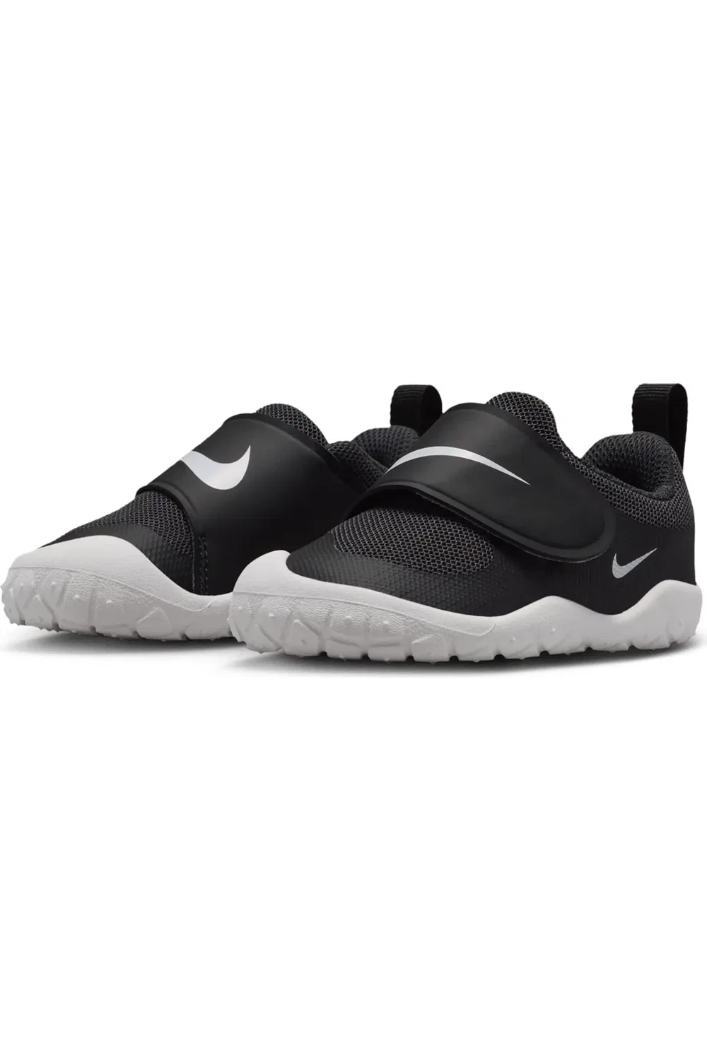 Детские кроссовки легкие на липучке Swoosh 1 Essential Nike, 001 черно-белый — фото 2