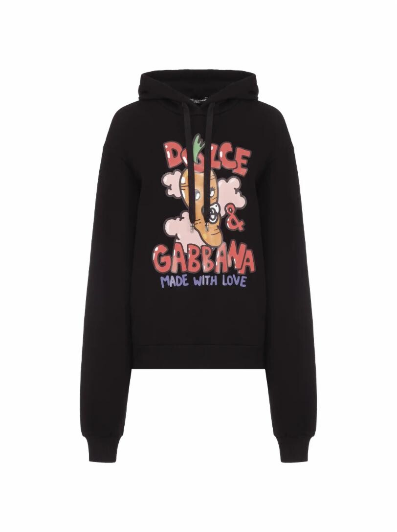 

Оверсайз худи с принтом Dolce&Gabbana, Черный, Оверсайз худи с принтом Dolce&Gabbana