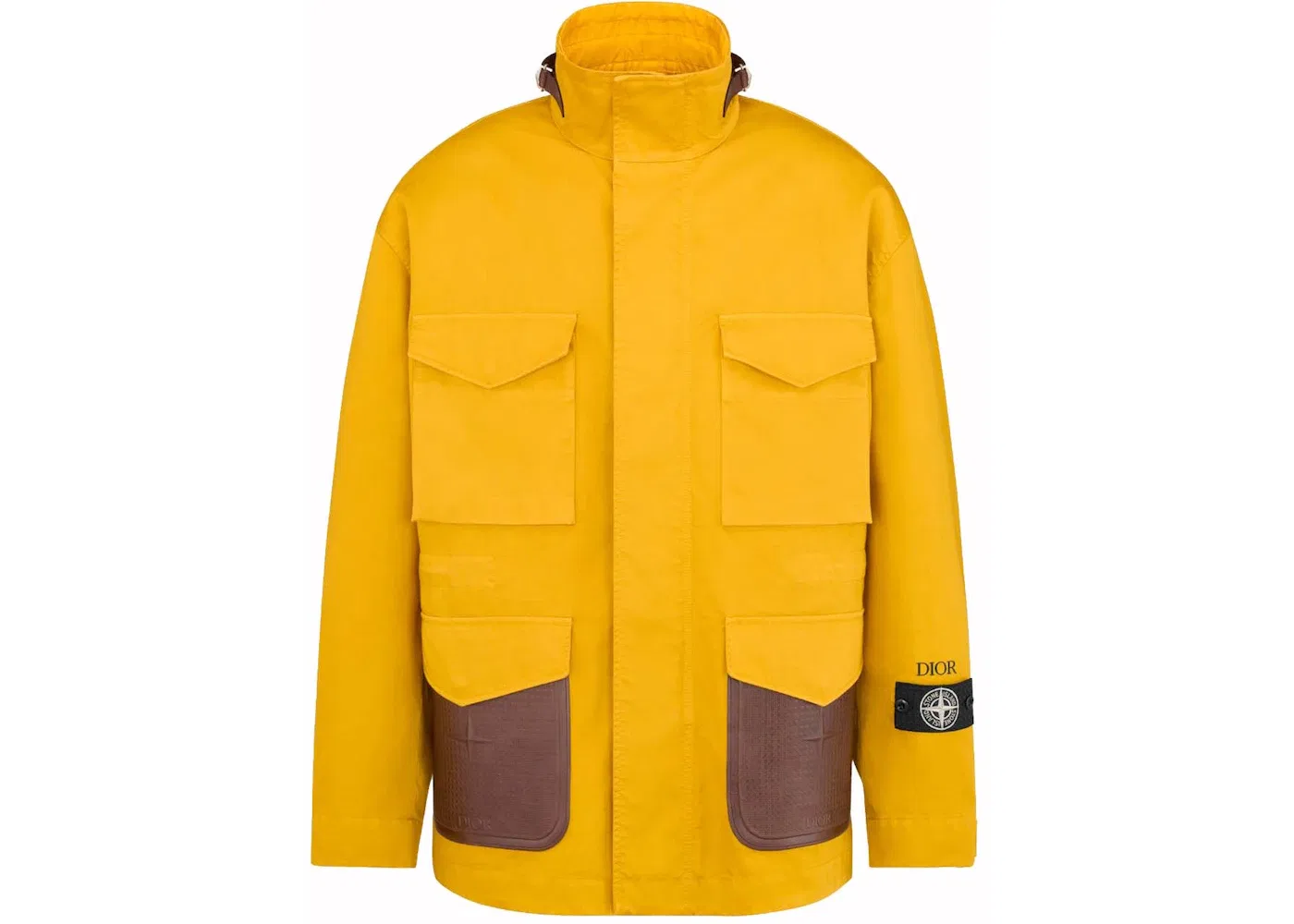 Мужская куртка из сатина с блендом хлопка Dior x Stone Island, Yellow
