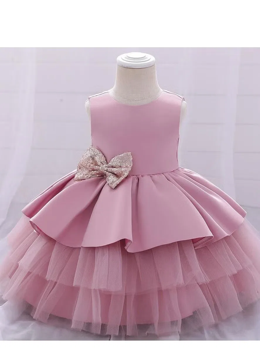 Платье с цветочным принтом миди Best Gift Fashion, розовый