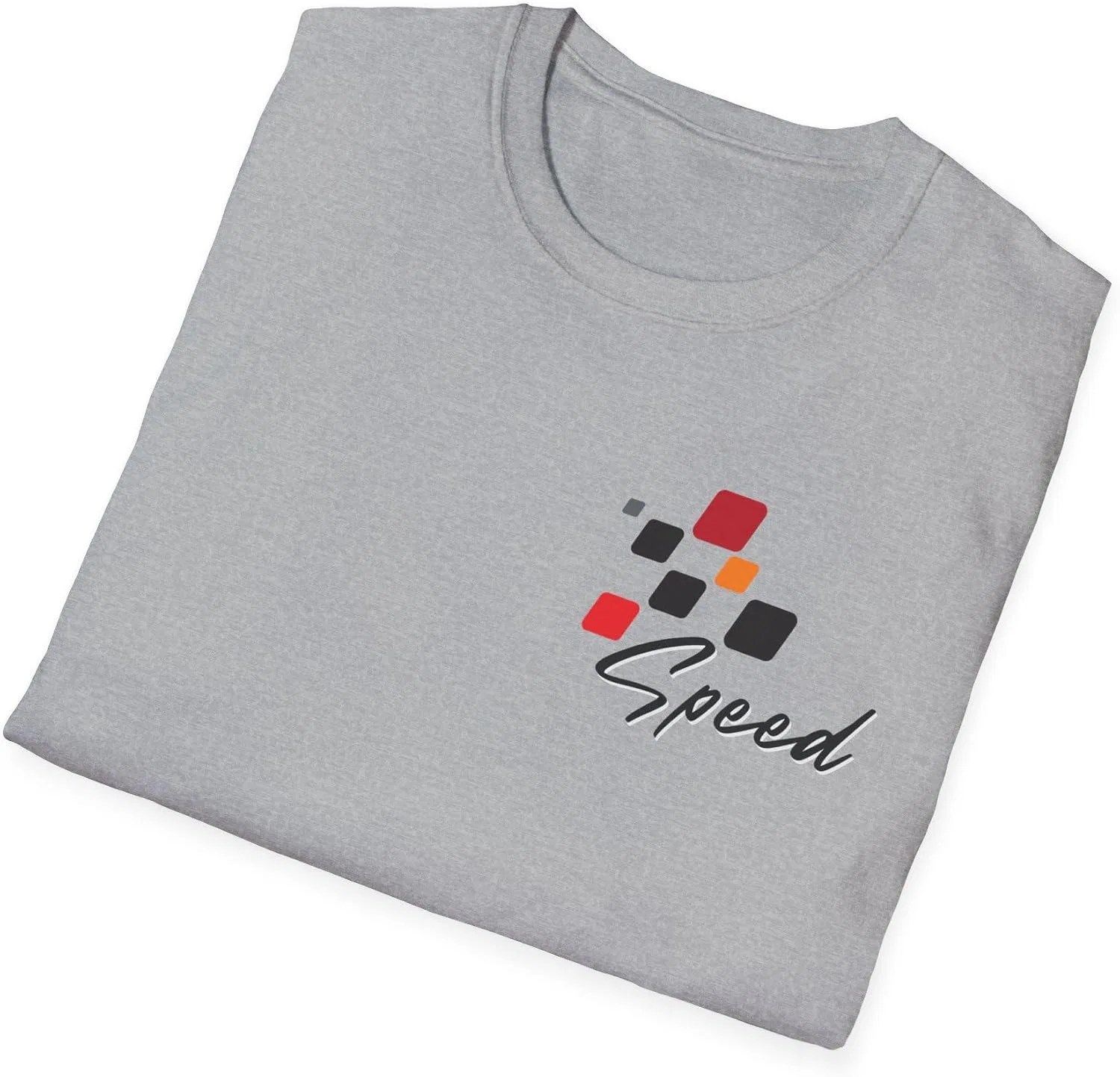 Женская футболка с принтом Speed Racer Gildan 64000, Sport Grey — фото 4