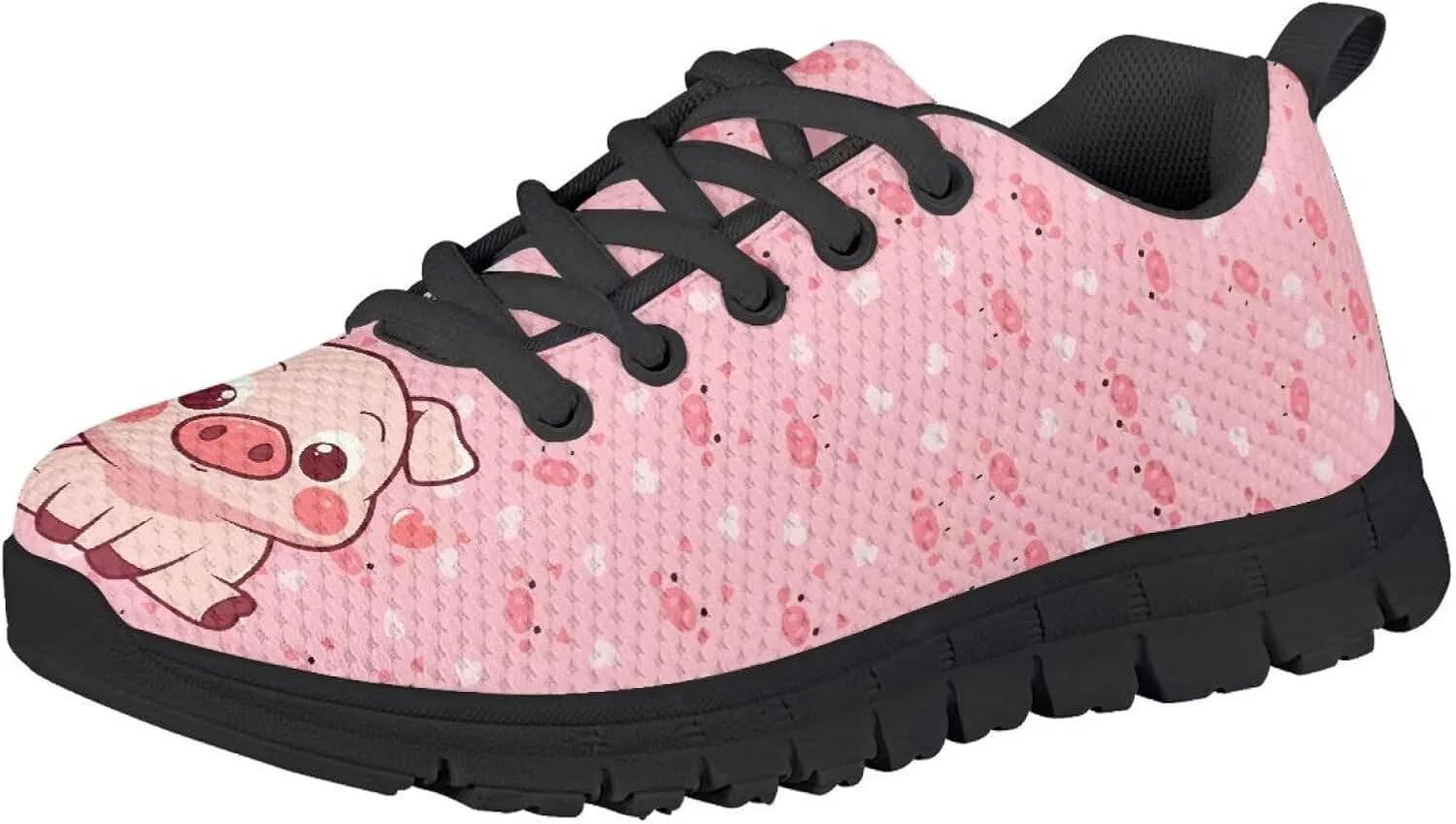 Детские кроссовки для девочек с дышащим верхом Mumeson, Cute Pig — фото 4