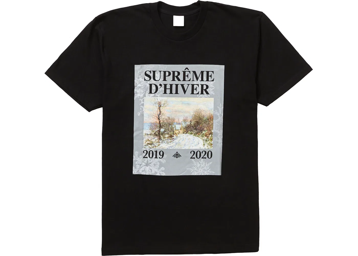 Мужская футболка с принтом Supreme D'Hiver Tee, Black