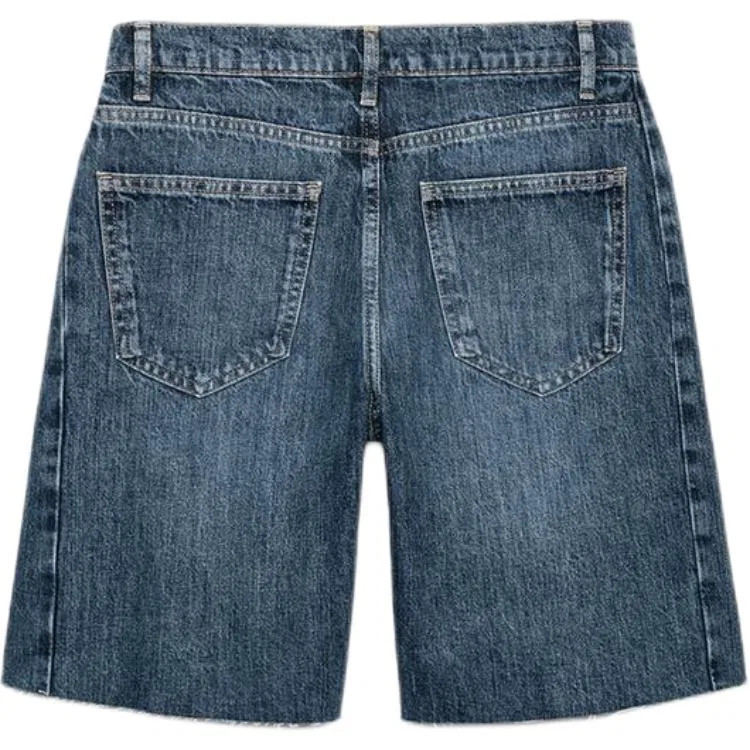 Женские джинсовые шорты ZW Denim Shorts ZARA, Blue — фото 3