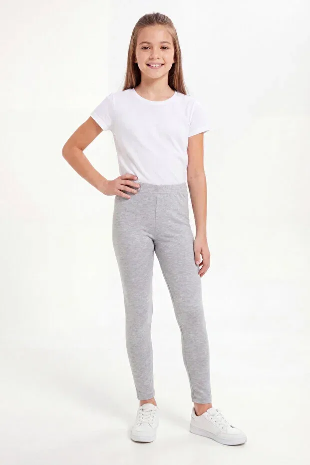 Детские леггинсы для девочек хлопковые Basics Arma Yıldız, Gray