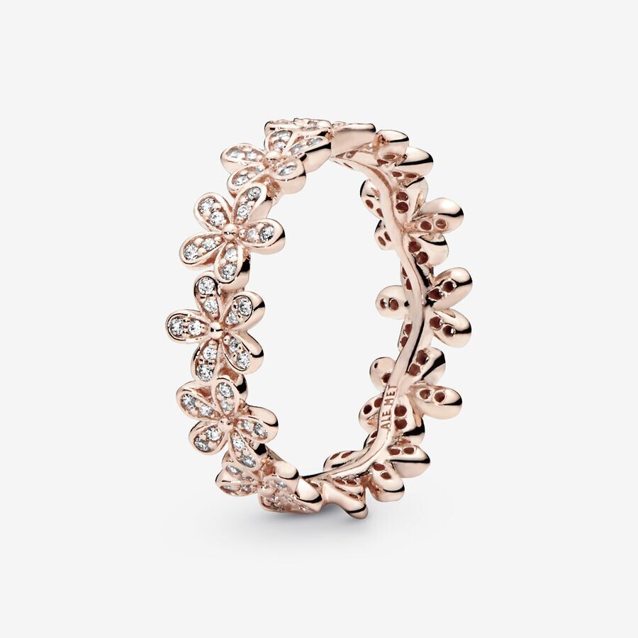 

Кольцо Pandora Moments Daisy Flower, розовое золото/цирконий
