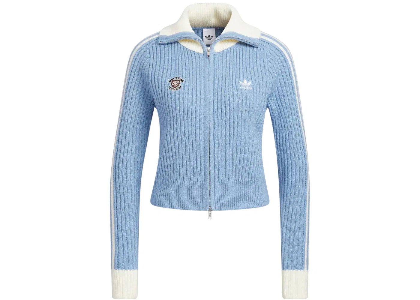 Женский свитер с принтом Smokey Blue/Cream Adidas, цвет Smokey Blue/Cream
