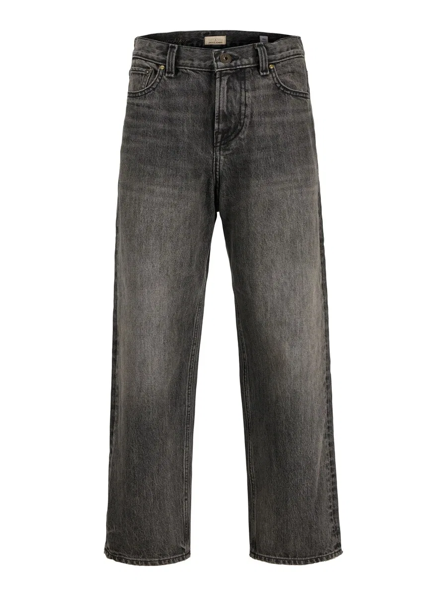 Джинсы Jack & Jones Junior Baggy Jeans 'JJIAlex JJCooper' из черного денима
