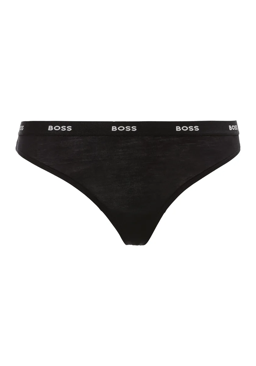 

Трусики BOSS "THONG CI", с надписью логотипа BOSS на поясе, черный