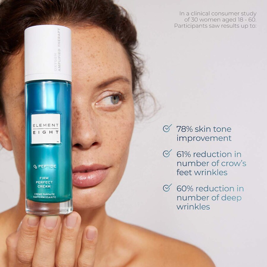 Увлажняющий крем O2 Peptide Firm Perfect для кожи, склонной к морщинам и старению. Element Eight, 1.69 oz /50 mL — фото 4