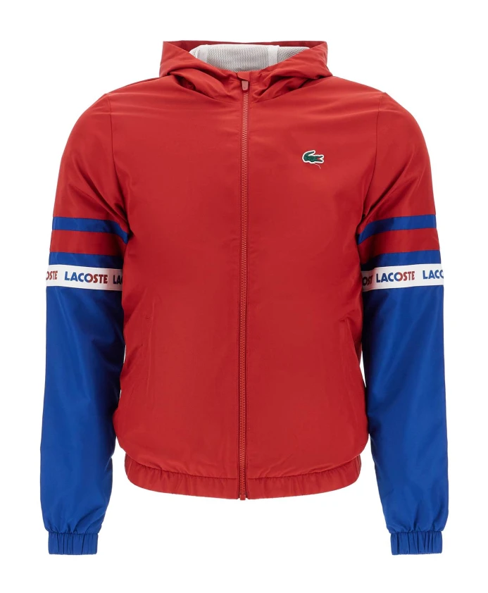 

Спортивная куртка с контрастными рукавами Lacoste, красный
