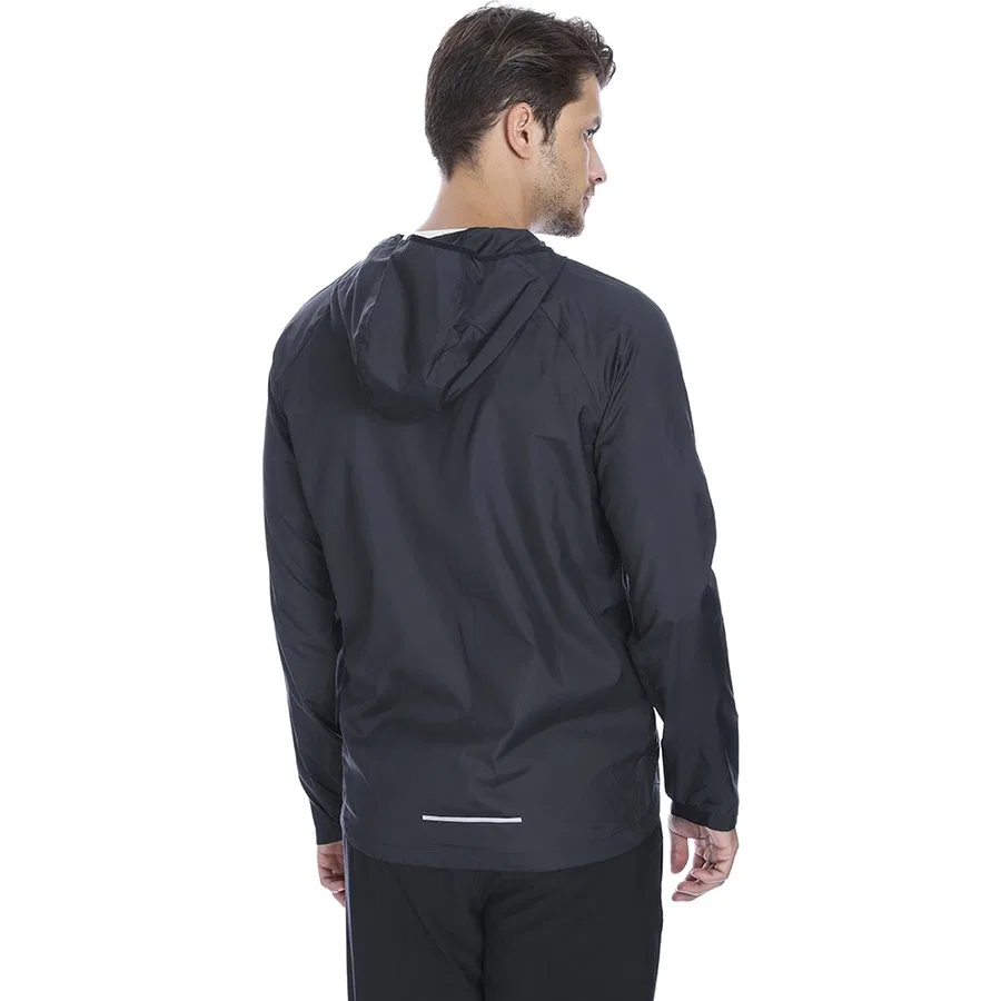 Мужская ветровка Nike Essential с капюшоном, Черный — фото 2