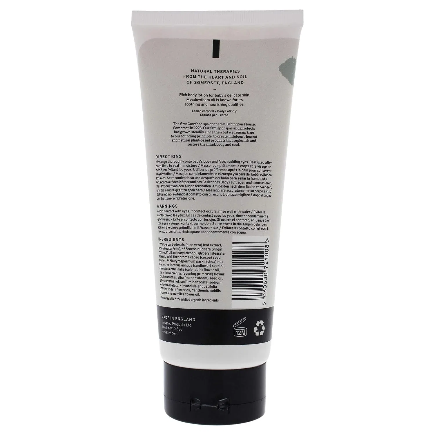 Молочный лосьон для тела Cowshed Baby Milky Body Lotion 200 мл, Кокос — фото 2