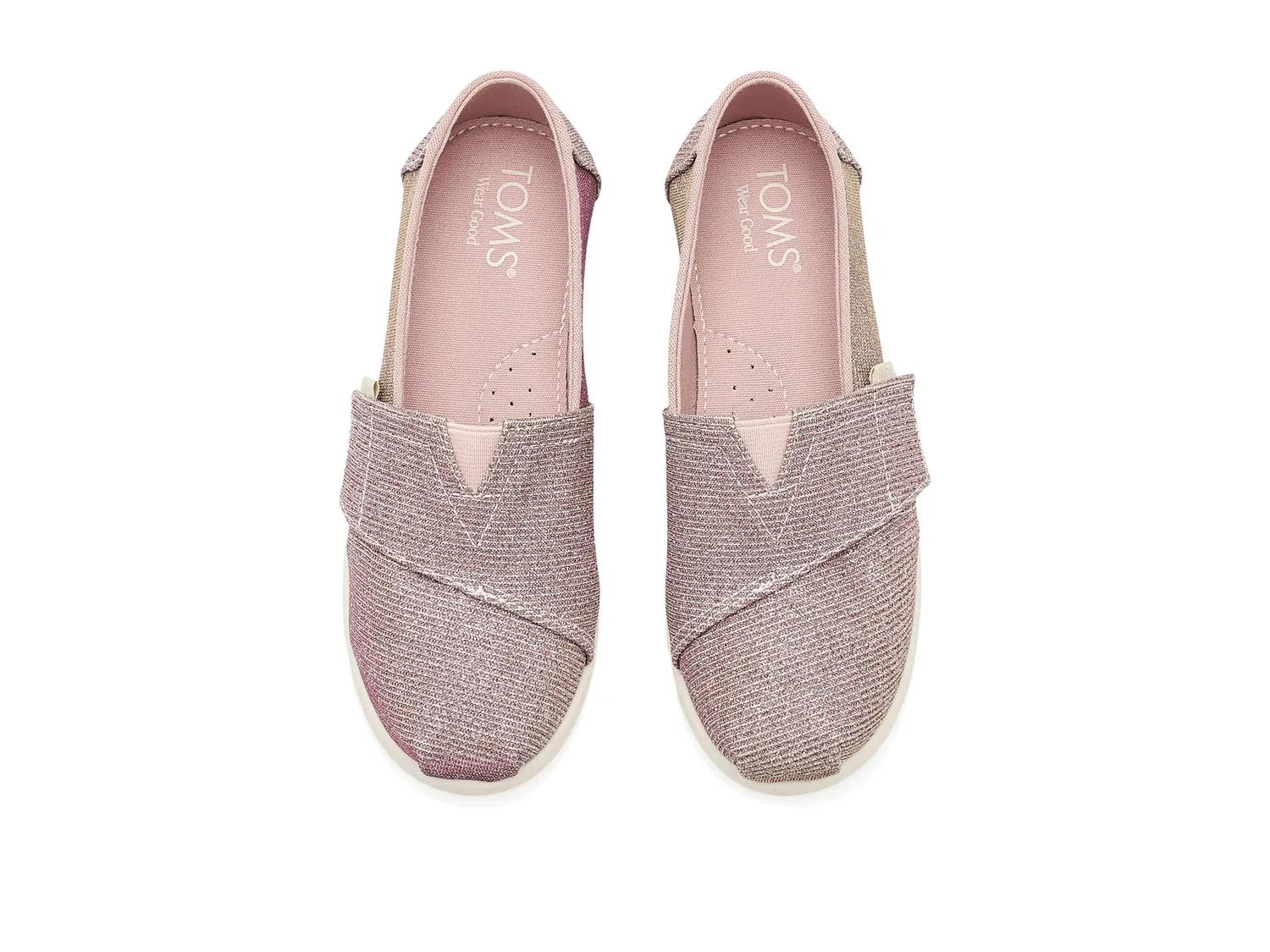 Кроссовки Alpargata Classic (для маленьких и больших детей) Toms Kids, Light Pink — фото 3