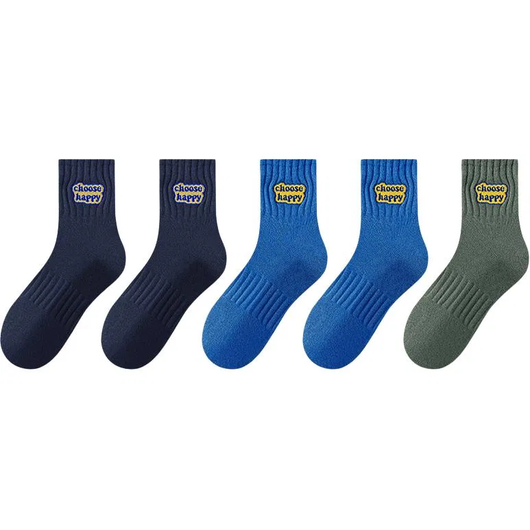 Детские носки до середины икры, набор из 6 пар, Mid Calf Socks Unisex, MIIOW