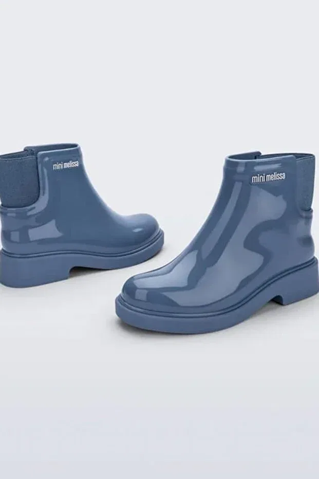 Детские ботинки для девочек с принтом Mini Melissa Chelsea Boot Miss Helina, Blue