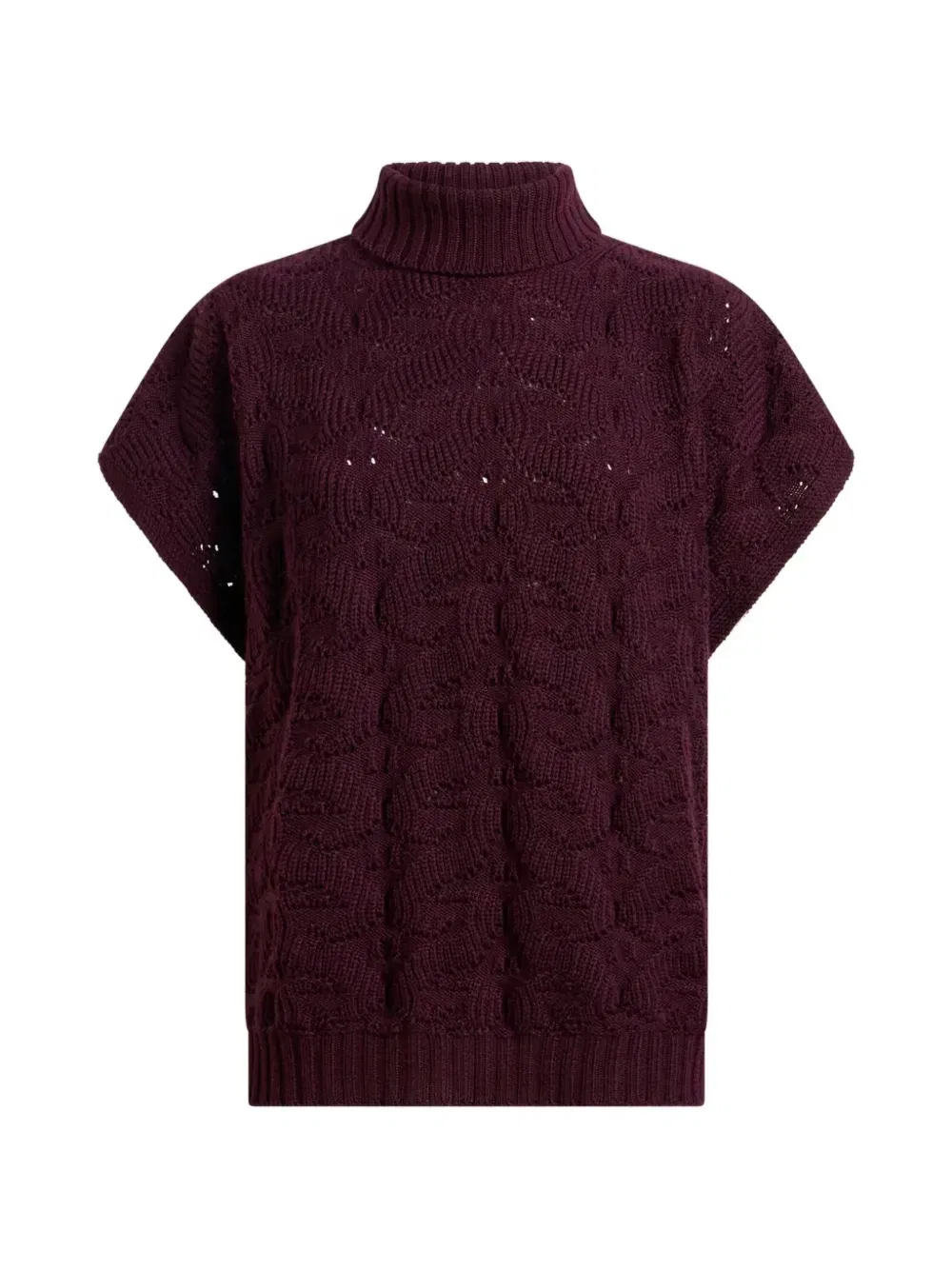 Водолазка из шерстяной смеси с узором пейсли. Etro, фиолетовый