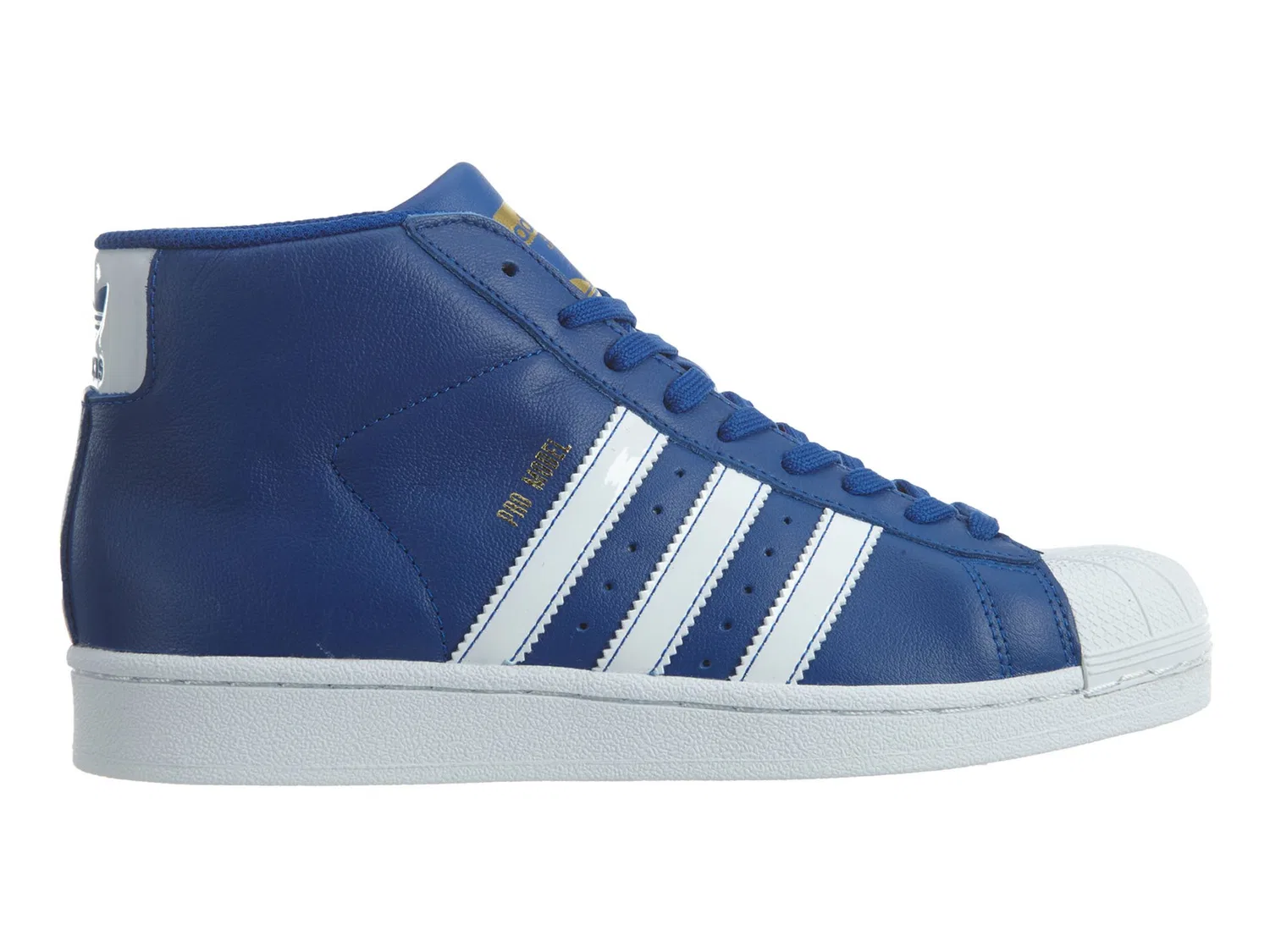 Детские кроссовки для мальчиков Pro Model J Adidas Originals, Collegiate Royal White Metallic Gold — фото 2